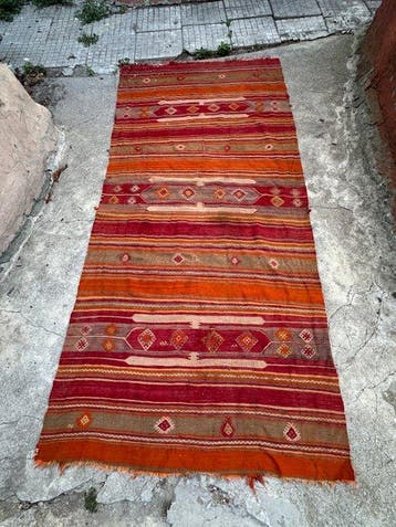 Kelim - 120 cm - 260 cm - Anatolische kilim 260×120 cm, Nieuw