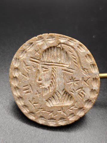 Oud Nabije-Oosterse jaspis-intagliozegel - Hoogte: 48.45 mm
