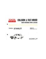 1980 TOYOTA STARLET SNEL ONDERDELENHANDBOEK ENGELS