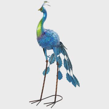 Metalen Pauw Tuinbeeld Multicolor 83cm - Weerbestendig en De, Verzenden, Nieuw