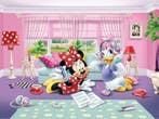Minnie Mouse fotobehang XL, kinderkamer vlies behang Katrien, Ophalen of Verzenden, Nieuw, Wanddecoratie