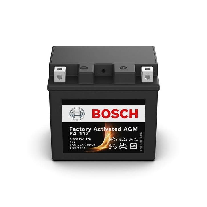 Bosch 0 986 FA1 170 Accu AGM, 12V, 6Ah, Motoren, Onderdelen | Merk-onafhankelijk, Verzenden