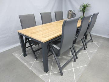 te velde tuinmeubelen tuinset milano met palazzo tuintafel, Nieuw