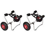 vidaXL Kayaktrolleys 2 st aluminium, Auto diversen, Aanhangwagen-onderdelen, Verzenden, Nieuw