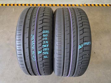 235/40/19 96Y CONTINENTAL SP6 ZOMERBANDEN 6,8MM PROFIEL 2X, Gebruikt, 235 mm, Band(en), Personenwagen