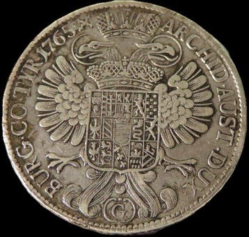 Oostenrijk. Maria-Theresia. Thaler (taler) 1765 S.C. (Zonder