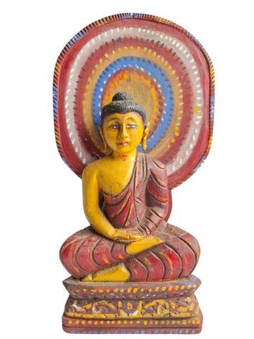 Mediterende Boeddha (Dhyana Mudra) - Beeld - Sri Lanka