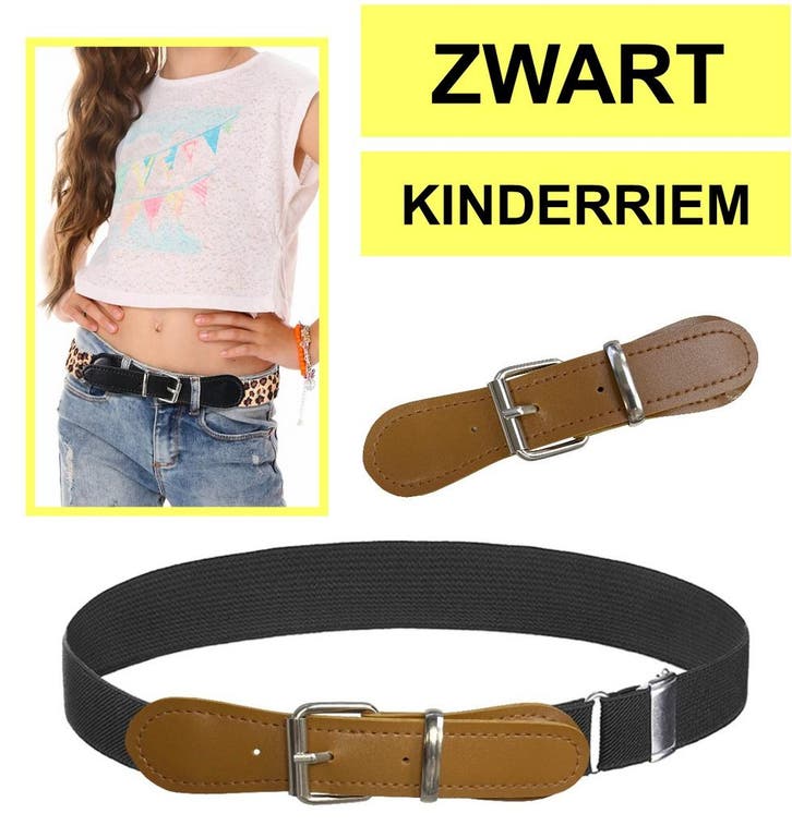 Fako Fashion - Kinderriem Elastisch Oval - Elastische Riem, Kleding | Dames, Riemen en Ceinturen, Verzenden