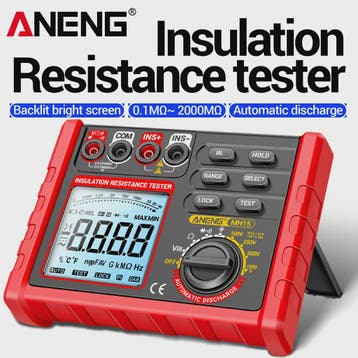 ANENG MH15 Digitale Isolatiemeter - 6000 Counts Weerstandsme, Doe-het-zelf en Verbouw, Verzenden, Nieuw