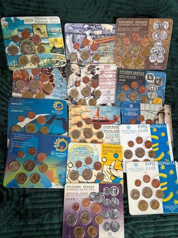 Griekenland. Year Set (BU) 2002/2013 (14 sets) (Zonder