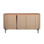 *WOONWINKEL* Kare Design Tango Design Dressoir Beige Leer, Huis en Inrichting, Kasten | Dressoirs, Verzenden, Nieuw