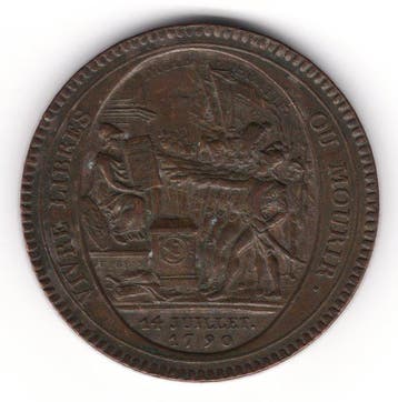 Frankrijk. Monnaie de Confiance. 5 Sols 1792 (Zonder