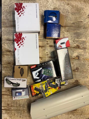 2 mixed pallets of analog cameras and security cameras, Ophalen of Verzenden, Computers en Telecom