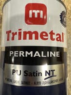 Trimetal PU Satin zijdeglans lak terpentine verdunbaar -..., Zwart, Nieuw, Ophalen of Verzenden, Lak