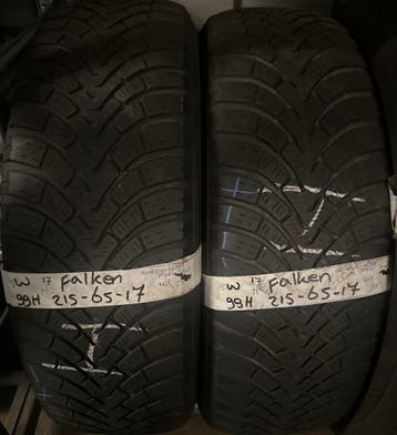 2x215-65-17 Falken Winter 4,5m €30 per band 215 65 17, Ophalen, 17 inch, Winterbanden, Band(en)