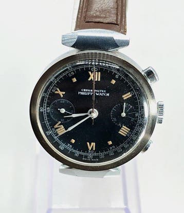 Philippe Watch - Stahl/Chrome Chronograph - Kaliber Landeron, Sieraden, Tassen en Uiterlijk, Horloges | Heren, Nieuw