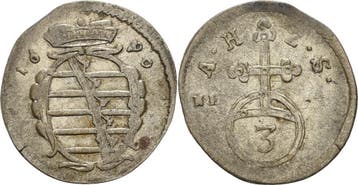 Dreier 1690, Sachsen-coburg Albrecht Iii 1680-1699, Verzenden