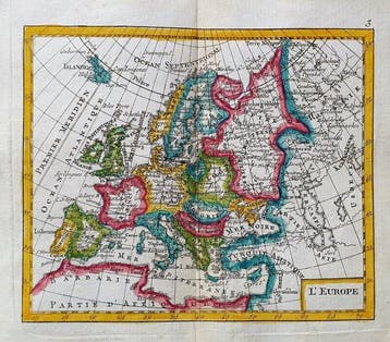 Europa - Europees Rijk, Europa; Remondini - LEurope -, Nieuw