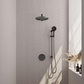 Brauer Gunmetal Carving Thermostatische Regendoucheset, Ophalen of Verzenden, Nieuw