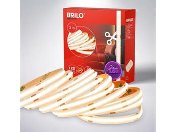 Veiling - BRILONER - COB LED Strip, 3 m, Warm Wit, Huis en Inrichting, Gebruikt