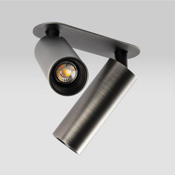 Vigo 2-lichts Inbouwspot Gun Metal Binnenverlichting, Verzenden, Nieuw