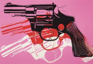 (After) Andy Warhol (1928-1987) - Gun, c. (black, white, red