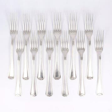 Christofle - Model Chevron - Art-Deco - Dinervork -