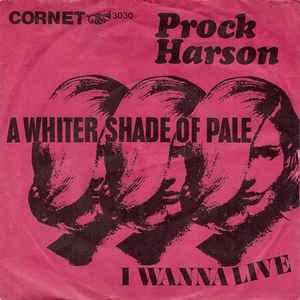 vinyl single 7 inch - Prock Harson - A Whiter Shade Of Pale, Verzenden, Zo goed als nieuw, 7 inch, Rock en Metal