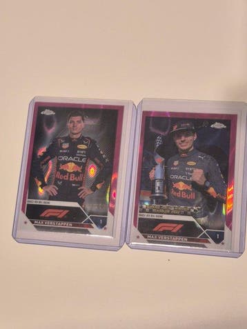 2022 Topps Chrome Max Verstappen Fuchsia Parallel card - 2, Nieuw