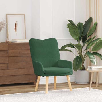 vidaXL Fauteuil Jungle Groen 63 x 67 x 94 cm Stof, Verzenden, Nieuw