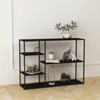 Staand rek Isojoki open kast 120x35x87,5 cm zwart mat [en.ca, Verzenden, Nieuw