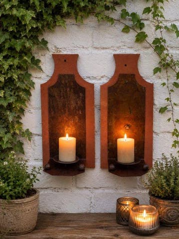 Wanddecoratie (2) - Nederland - Kaarsenhouder