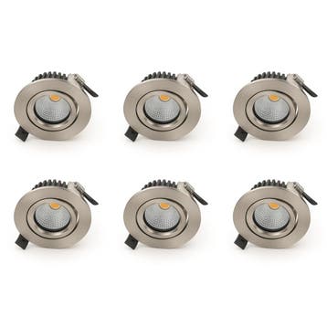 Bundel | 6x LED Inbouwspot | VARDA | 6W, Huis en Inrichting, Ophalen of Verzenden, Nieuw, Plafondspot of Wandspot, Led
