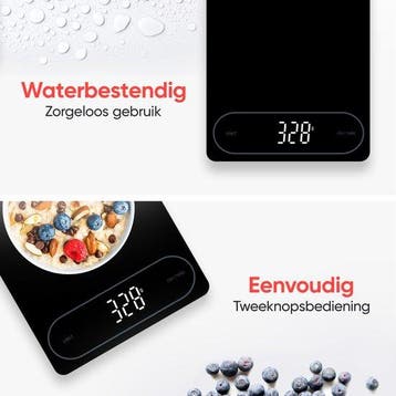 2dekans | Kitchenwell Digitale Precisie Keukenweegschaal –, Ophalen of Verzenden, Zo goed als nieuw