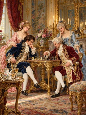 Shayer - The Chess Salon of Versailles - XL - 60x80cm – 1/1