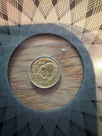 Rwanda. 10 Amafranga 2015 Kiwi - 1/200 oz (.999) Blister