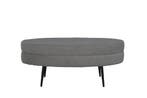 Ottoman - Poura - Grijs - Teddy - Jörn, Huis en Inrichting, Banken | Voetenbanken en Poefen, Verzenden, Nieuw