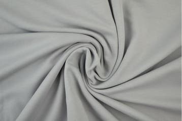 10 meter french terry - Zilvergrijs, Hobby en Vrije tijd, Stoffen en Lappen, 120 cm of meer, Ophalen of Verzenden, Katoen, Grijs
