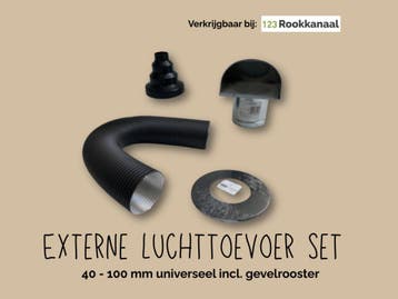 Externe luchttoevoer - voordelig, Ophalen of Verzenden, Nieuw, Hout, Vrijstaand
