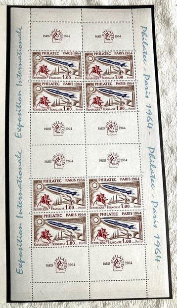 Frankrijk 1964/1964 - blokvel Philatec 1964 in mintconditie,, Gestempeld