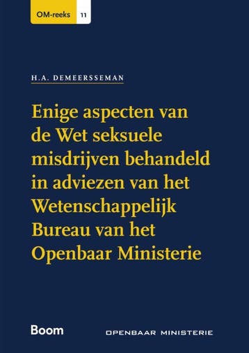 Enige Aspecten Van De Wet Seksuele Misdrijven Behandeld In A, Ophalen of Verzenden, Nieuw, H.A. Demeersseman