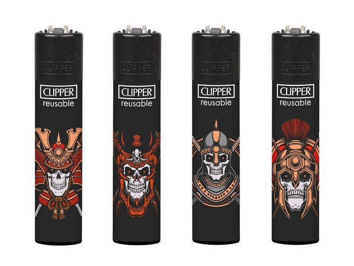 Clipper aansteker - Skull 22 - CP11 (4 stuks), Verzamelen, Rookartikelen, Aanstekers en Luciferdoosjes, Nieuw, Verzenden