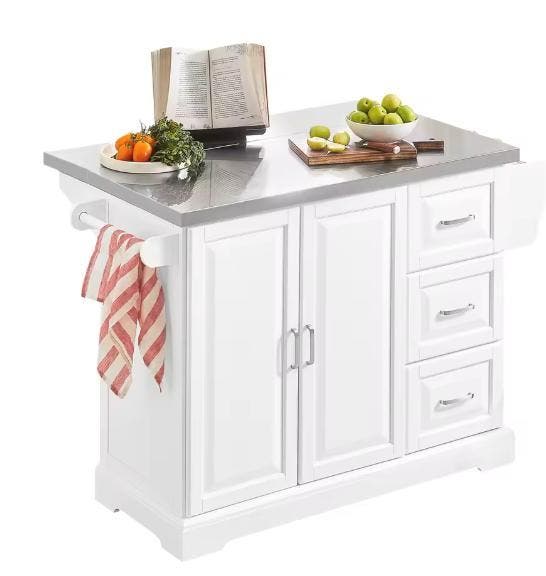 Keukenwagen met RVS Blad, Lades & Wielen – 106 cm Breed, Huis en Inrichting, Keuken | Keukenelementen, Nieuw, Verzenden