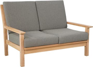 Loungebank teak 124 cm incl. kussen Lesli LivingLesli Living, Ophalen of Verzenden, Nieuw