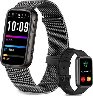 Fitonme Smartwatch RVS - IP68 | Tweedekansje | OP=OP, Sieraden, Tassen en Uiterlijk, Afstand, Zwart, Fitonme, Ophalen of Verzenden