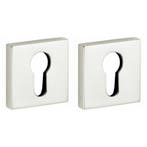 Set van twee PC-plaatjes Bauhaus verdekt glans nikkel, Verzenden, Nieuw