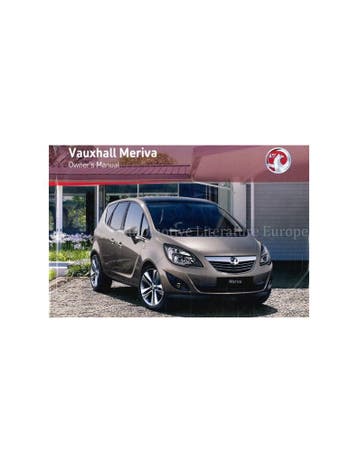 2010 VAUXHALL MERIVA INSTRUCTIEBOEKJE ENGELS