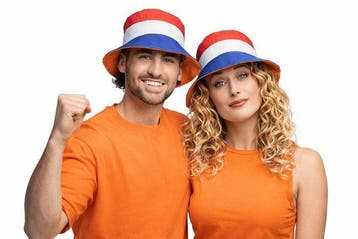 Bucket Head Holland | Holland Hoed Rood Wit Blauw, Verzenden, Nieuw