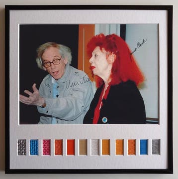Christo & Jeanne-Claude - Handgesigneerde foto door beiden +