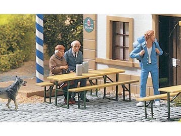 PIKO 62282 3 Bänke & 3 Biergrten-Garnitren (Scenery), Ophalen of Verzenden, Nieuw